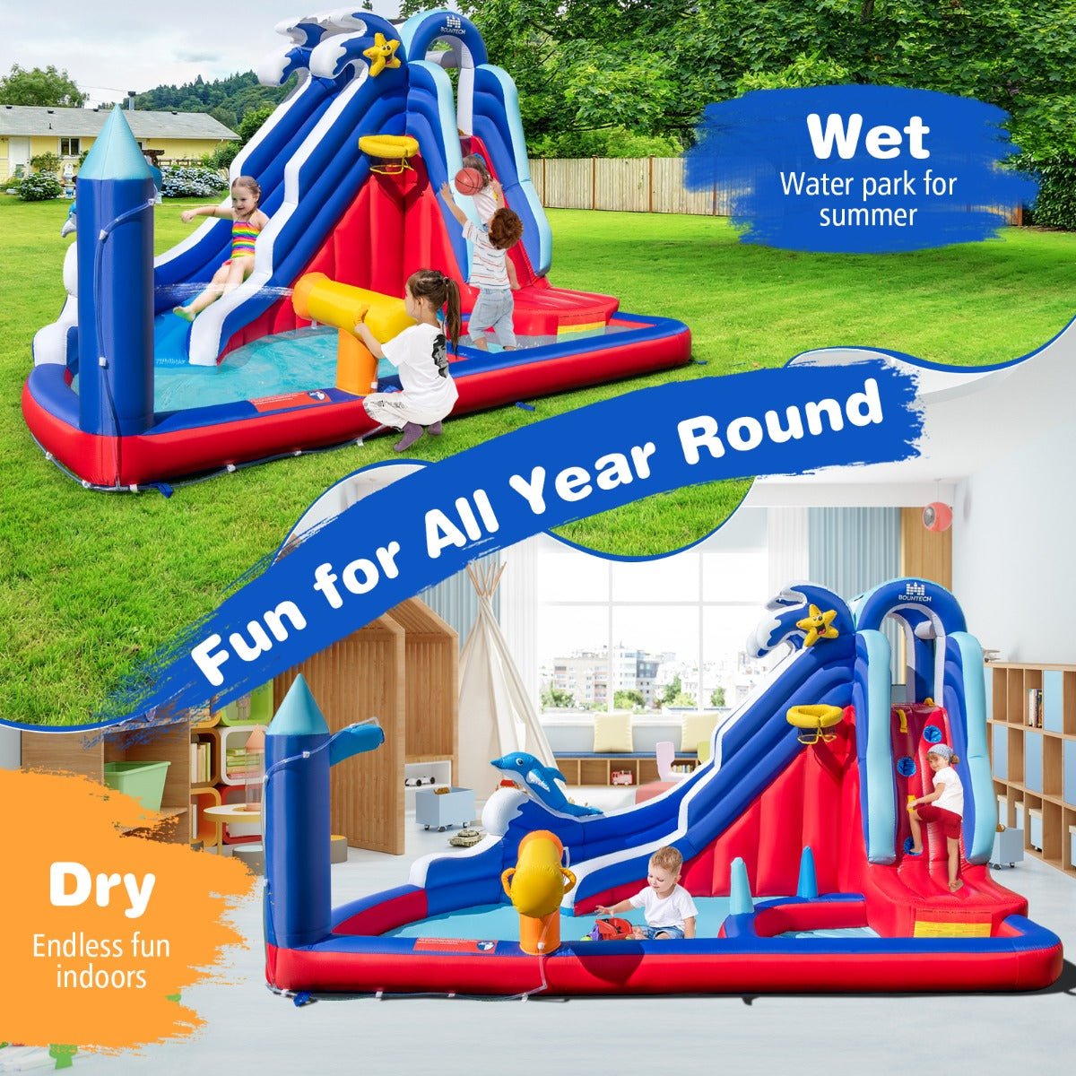 Dolphin Fun Inflatable Play Area Dolphin Fun Inflatable Play Area