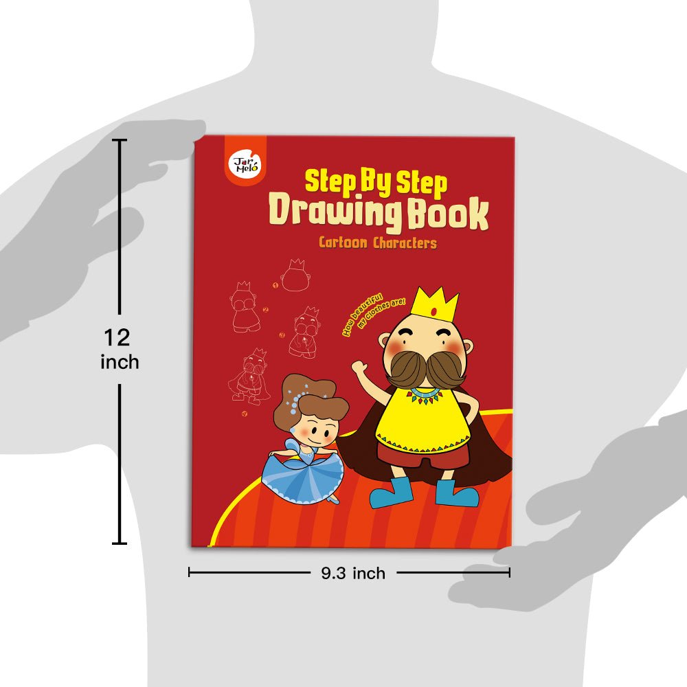 Step by step guide for kids creating cartoon characters in drawing book. Step by step guide for kids creating cartoon characters in drawing book.