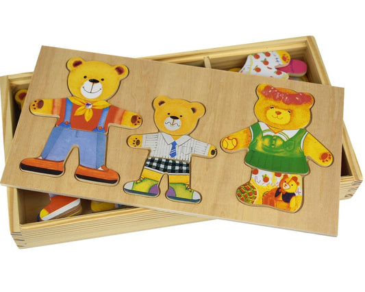 Adorable bear family figures for imaginative play, ideal for childrens home decor and playtime.