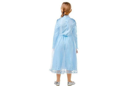Elsa Frozen 2 classic dress and cape, official Disney costume for imaginative play.