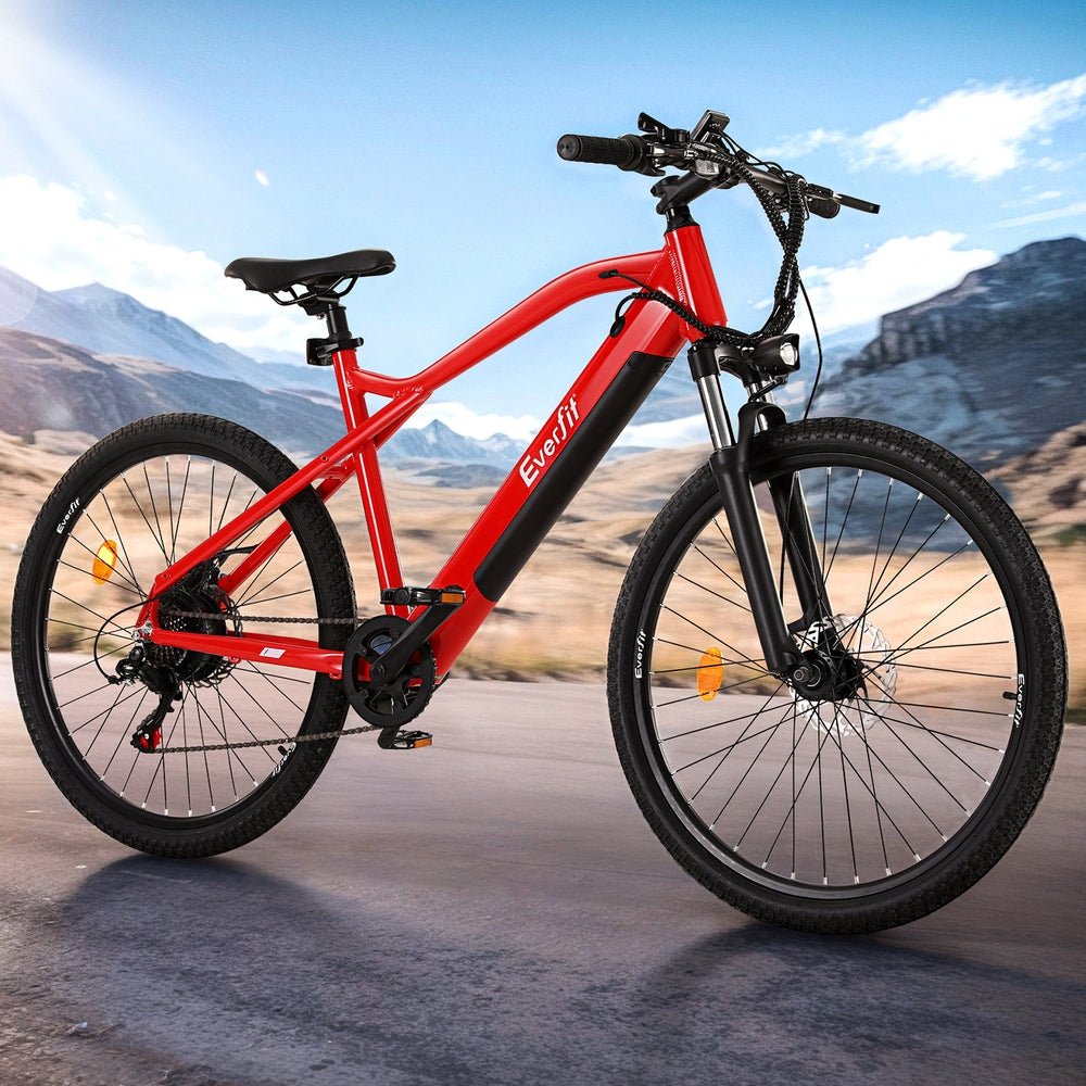 Everfit 26 Inch Electric Bike Mountain Bicycle eBike Built-in Battery 250W - Kids Mega Mart