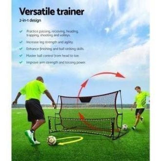 Everfit XL soccer net for kids home training, enhancing football skills with ease.
