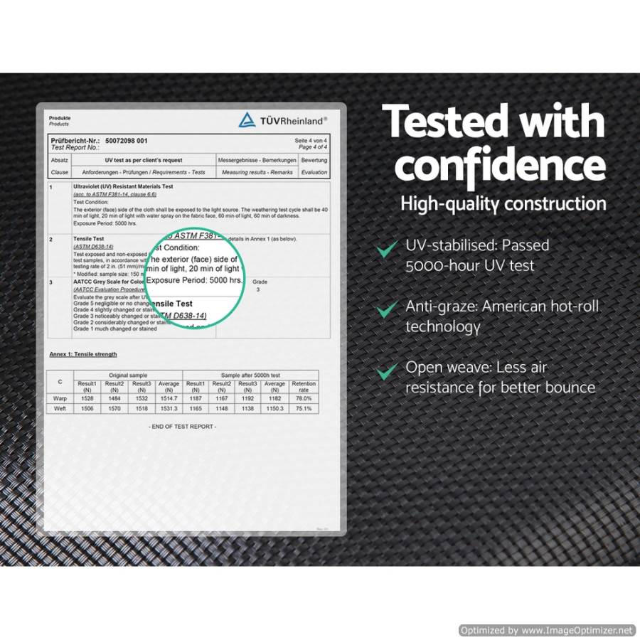 10FT Everfit Trampoline with Basketball Hoop in vibrant colors for kids backyard fun. 10FT Everfit Trampoline with Basketball Hoop in vibrant colors for kids backyard fun.