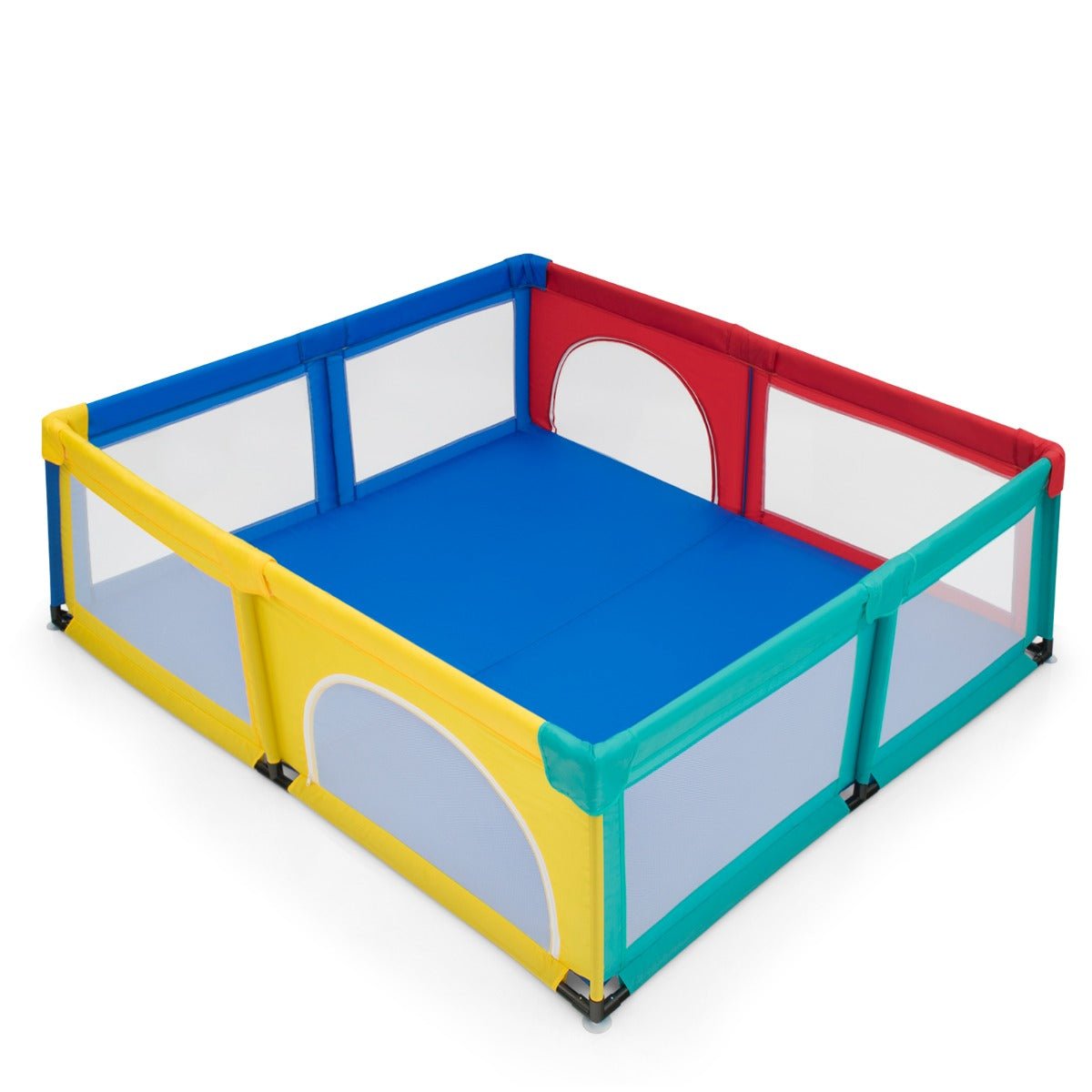 Extra Large Multicolour Baby Playpen: Safety Gates & Mesh Walls