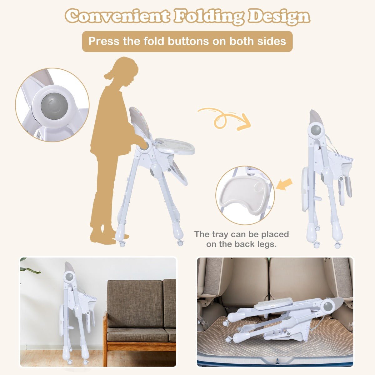 Easy to Fold High Chair