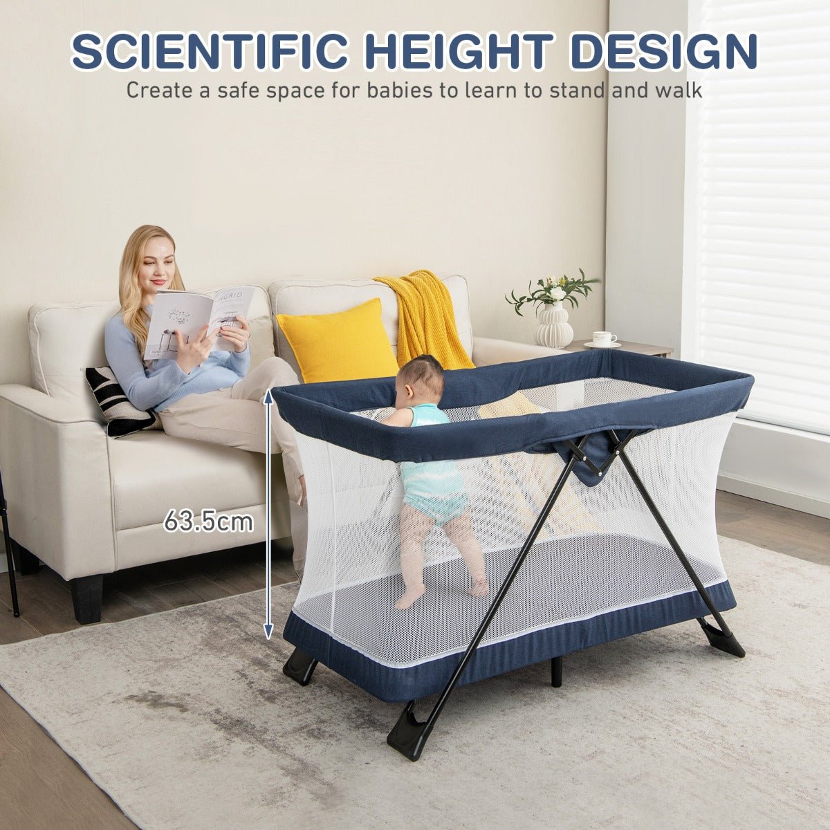 Foldable Portacot Front View