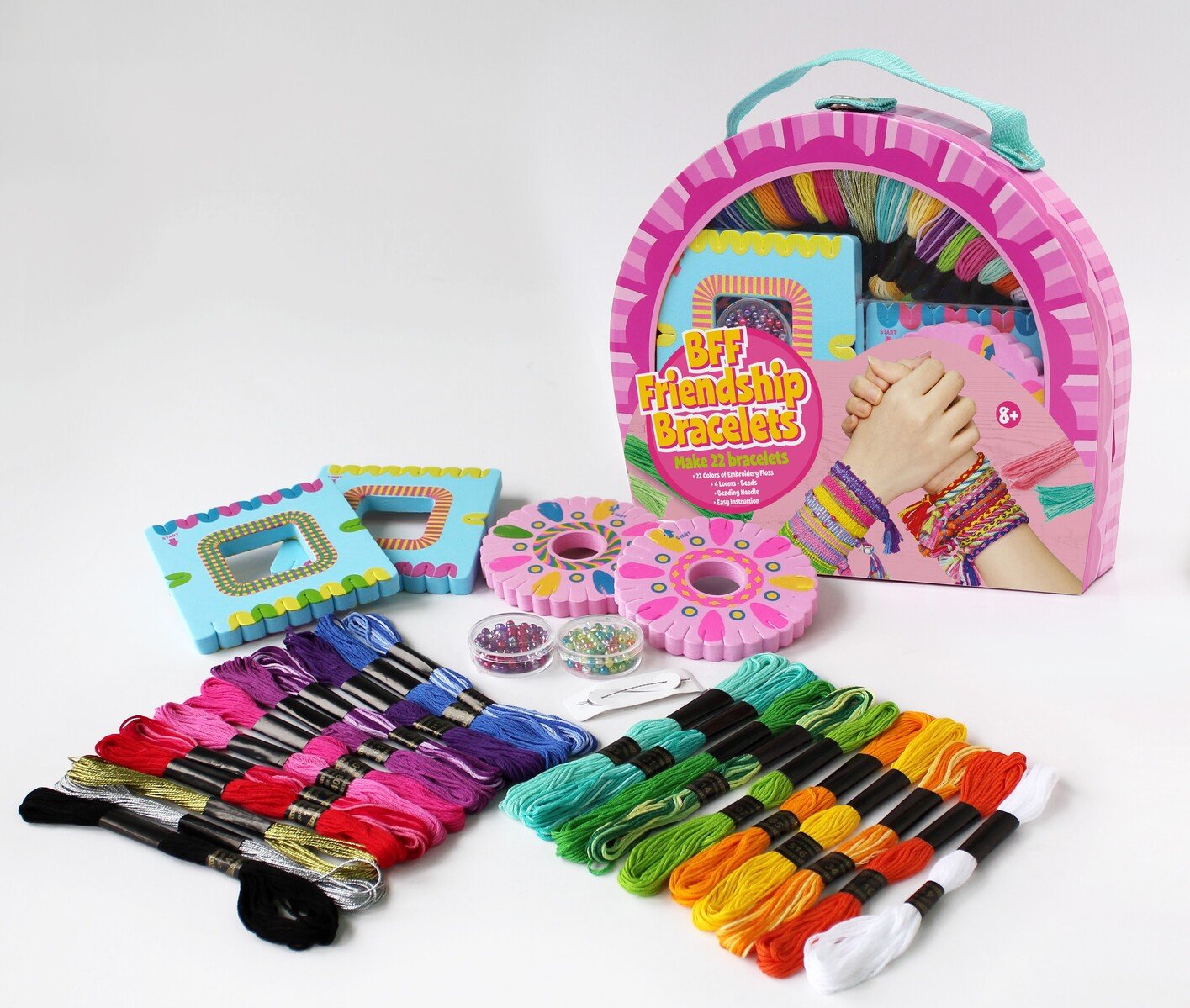 Friends Ever Bracelet Making Kit in Pink by Kaper Kidz