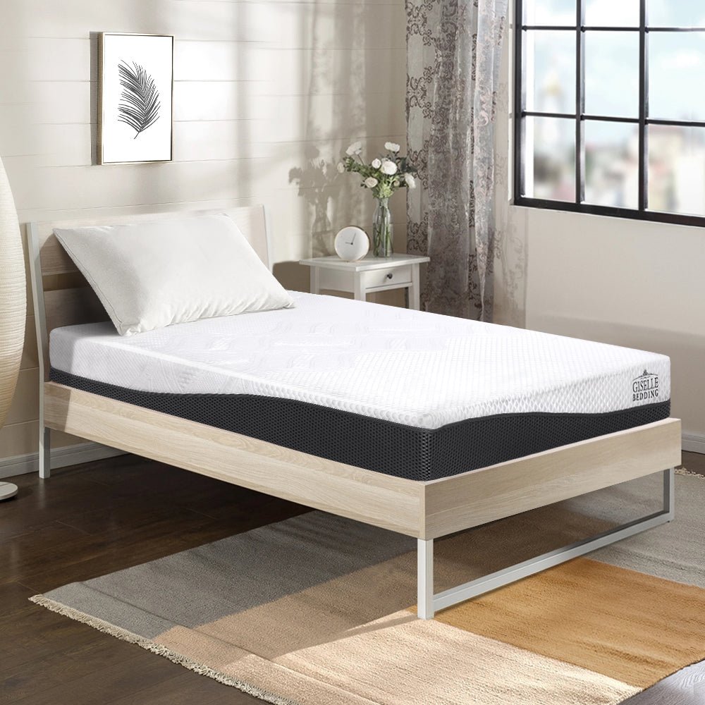 Single-size memory foam mattress with cool gel - perfect for kids comfortable sleep. Single-size memory foam mattress with cool gel - perfect for kids comfortable sleep.