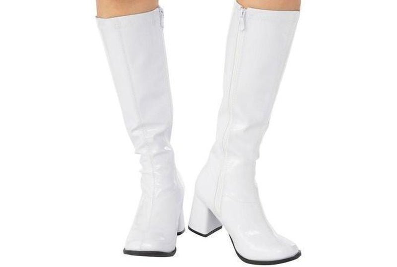 Buy Go Go Girl Knee High Boots White Ladies Australia