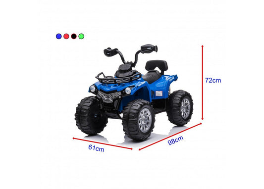 Green Go Skitz Rover Electric Quad Bike for kids to ride at home.
