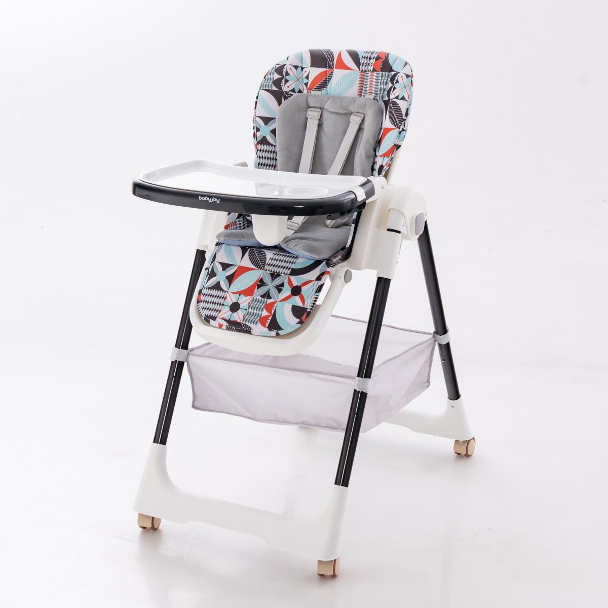 Adjustable highchair with wheels for gourmet tots, versatile dining solution for home.