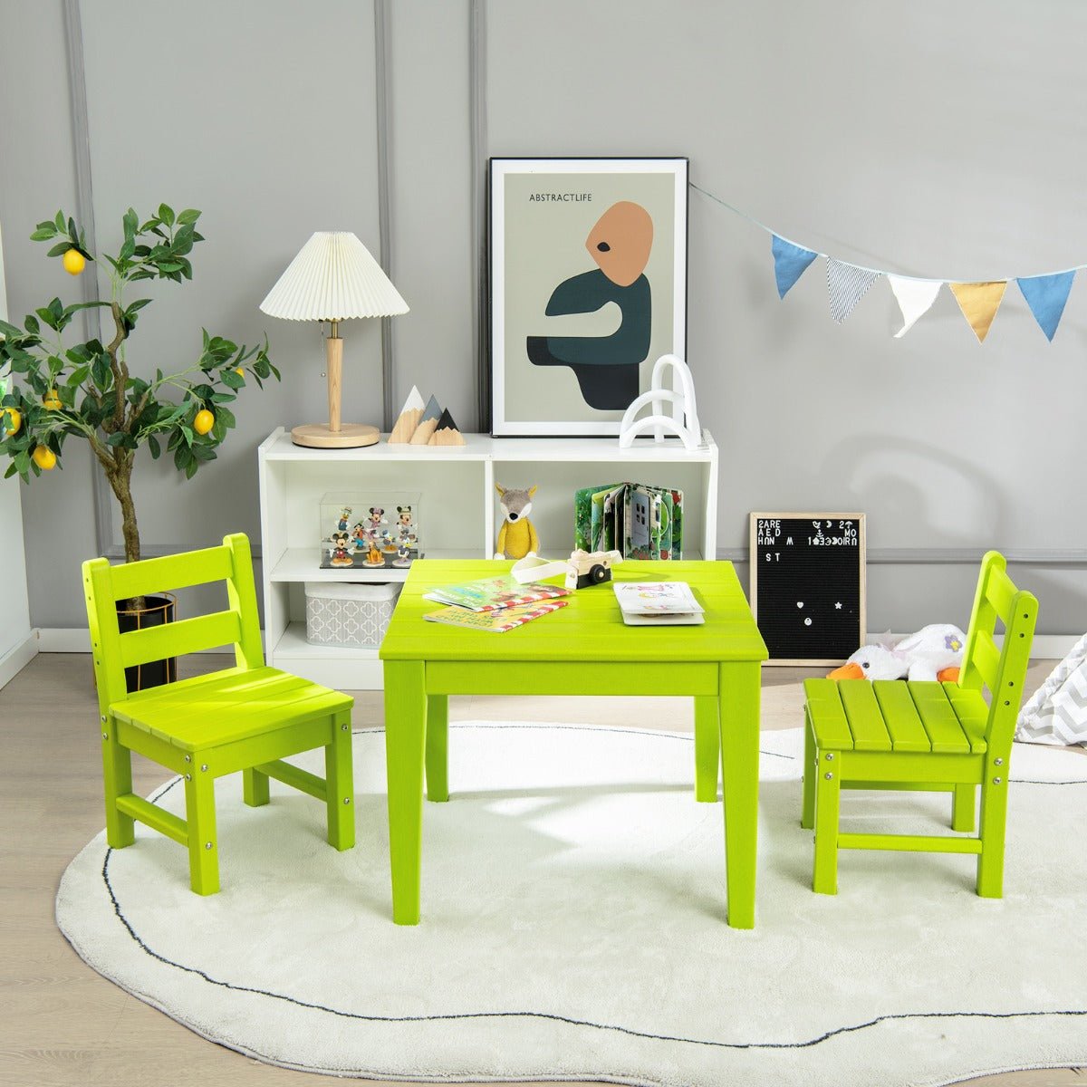 Green 3-Piece Kids Table & Chairs Set: The Ultimate Fun