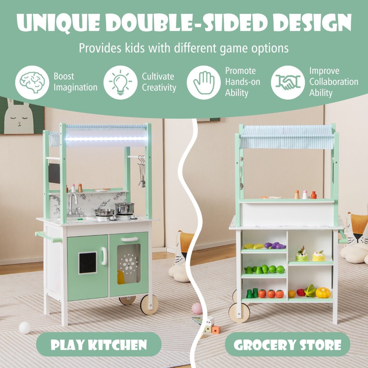 Versatile Play Set: Cook and Sell in Style