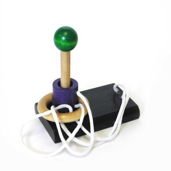 Green Tower Ring Brainteaser Puzzle for kids - fun, educational toy for home play Green Tower Ring Brainteaser Puzzle for kids - fun, educational toy for home play