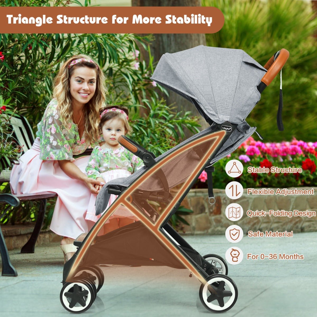 Grey Stroller: Designed for Daily Strolls
