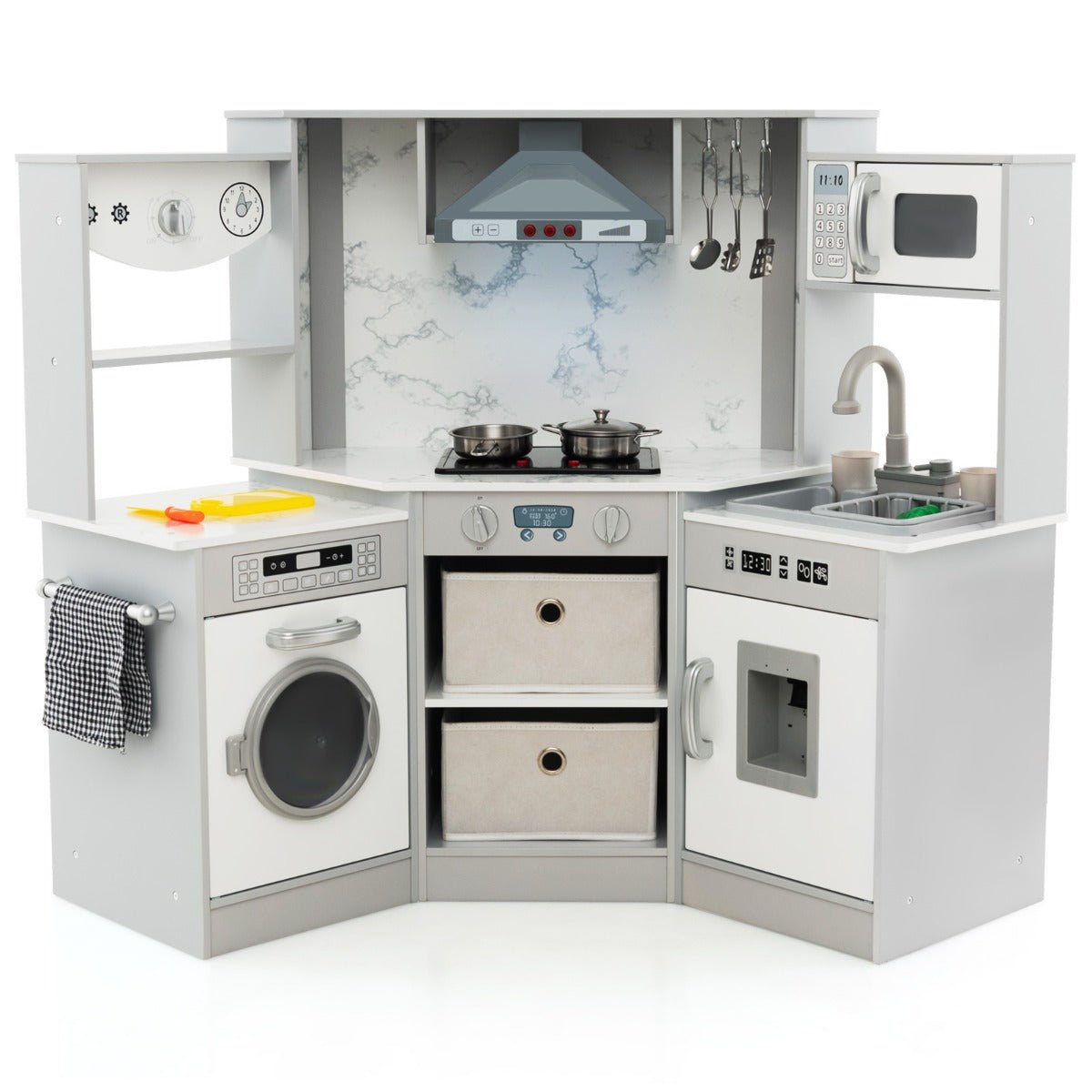 Educational Wooden Kitchen with Sound Features