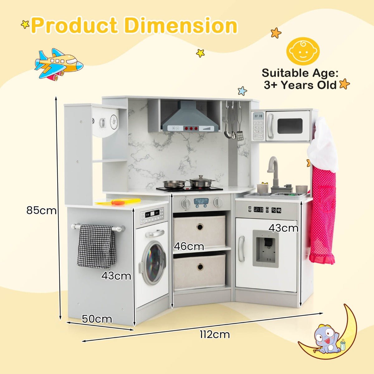 All-In-One Kitchen Playset with Multiple Appliances