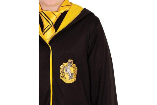 Hufflepuff robe for kids, official Harry Potter costume, perfect for imaginative play at home.