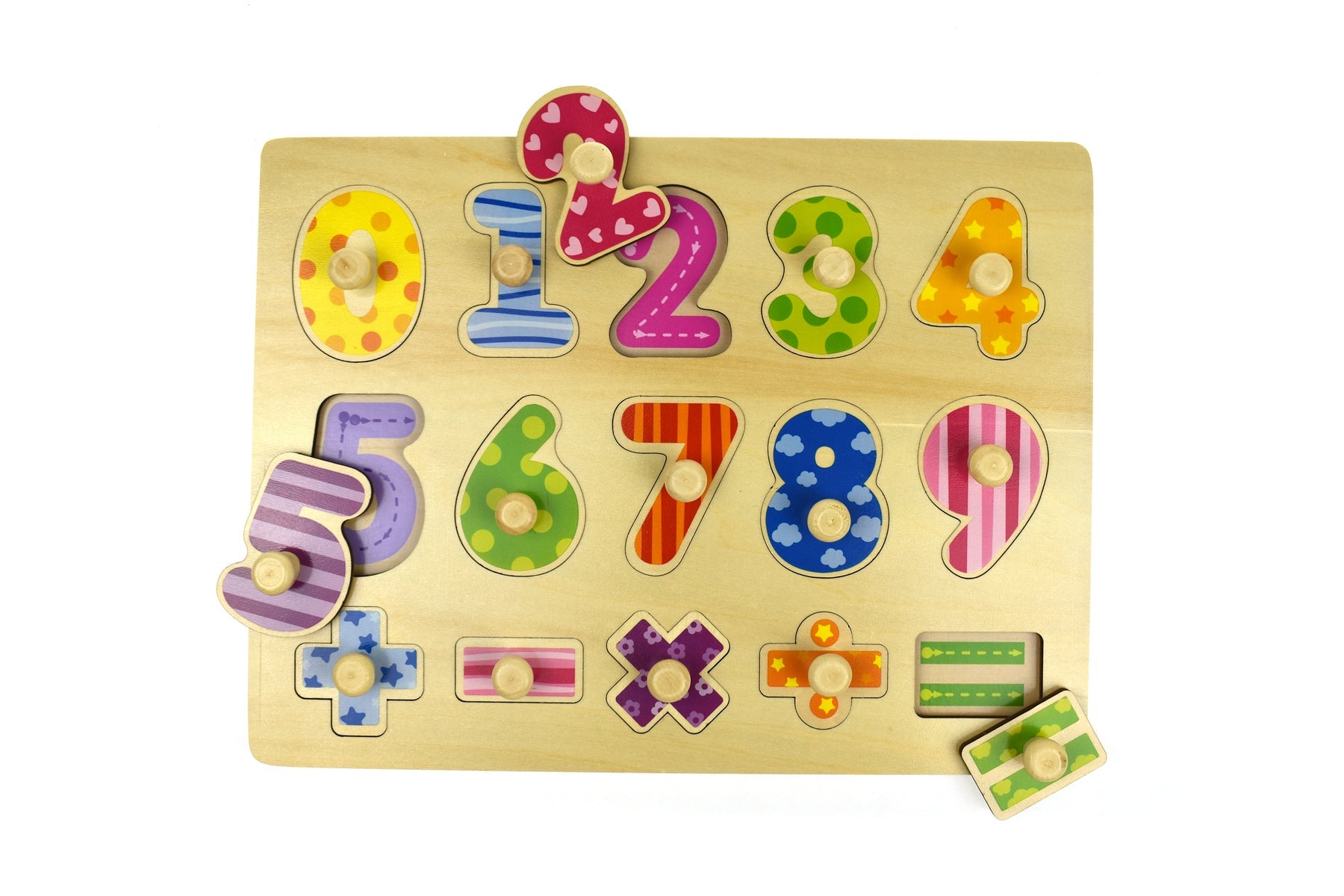 Improve Early Learning with the Numbers Maths Wooden Peg Puzzle