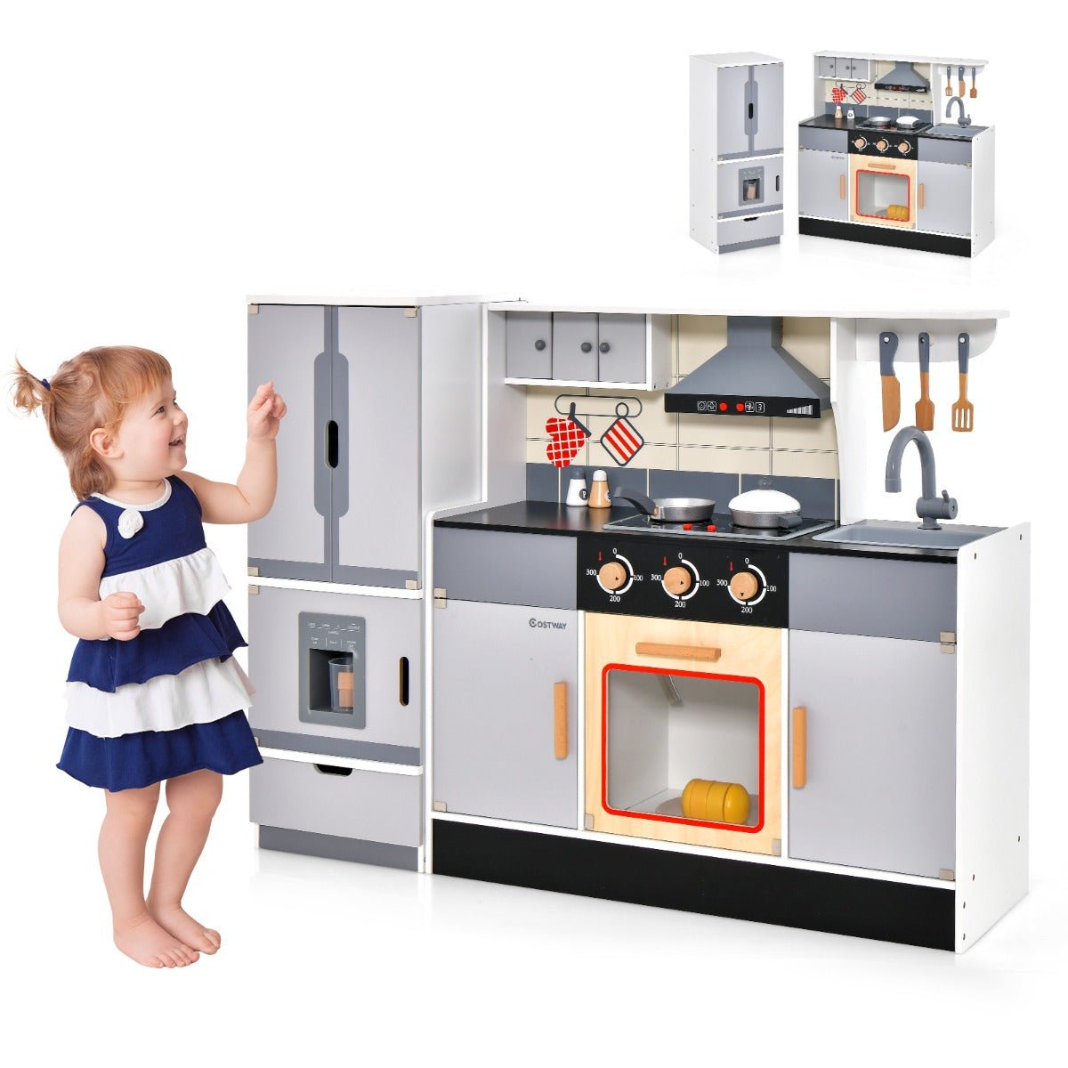 Grey White Kitchen Playset Complete Set Grey White Kitchen Playset Complete Set
