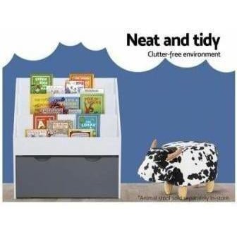 Keezi Kids Bookshelf Storage Cupboard - Colorful, sturdy organizer for childrens books and toys. Keezi Kids Bookshelf Storage Cupboard - Colorful, sturdy organizer for childrens books and toys.