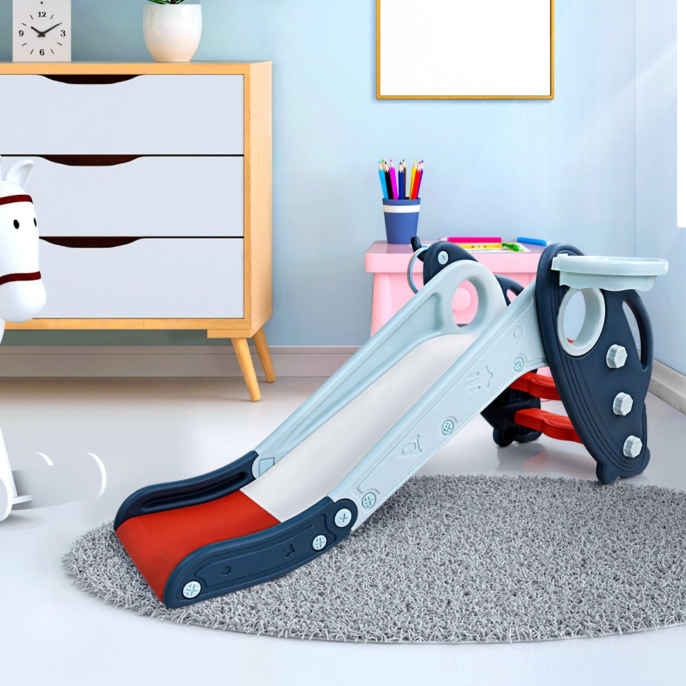 Keezi Kids Slide and Basketball Hoop | Ideal for indoor/outdoor play, toddler friendly playground set. Keezi Kids Slide and Basketball Hoop | Ideal for indoor/outdoor play, toddler friendly playground set.