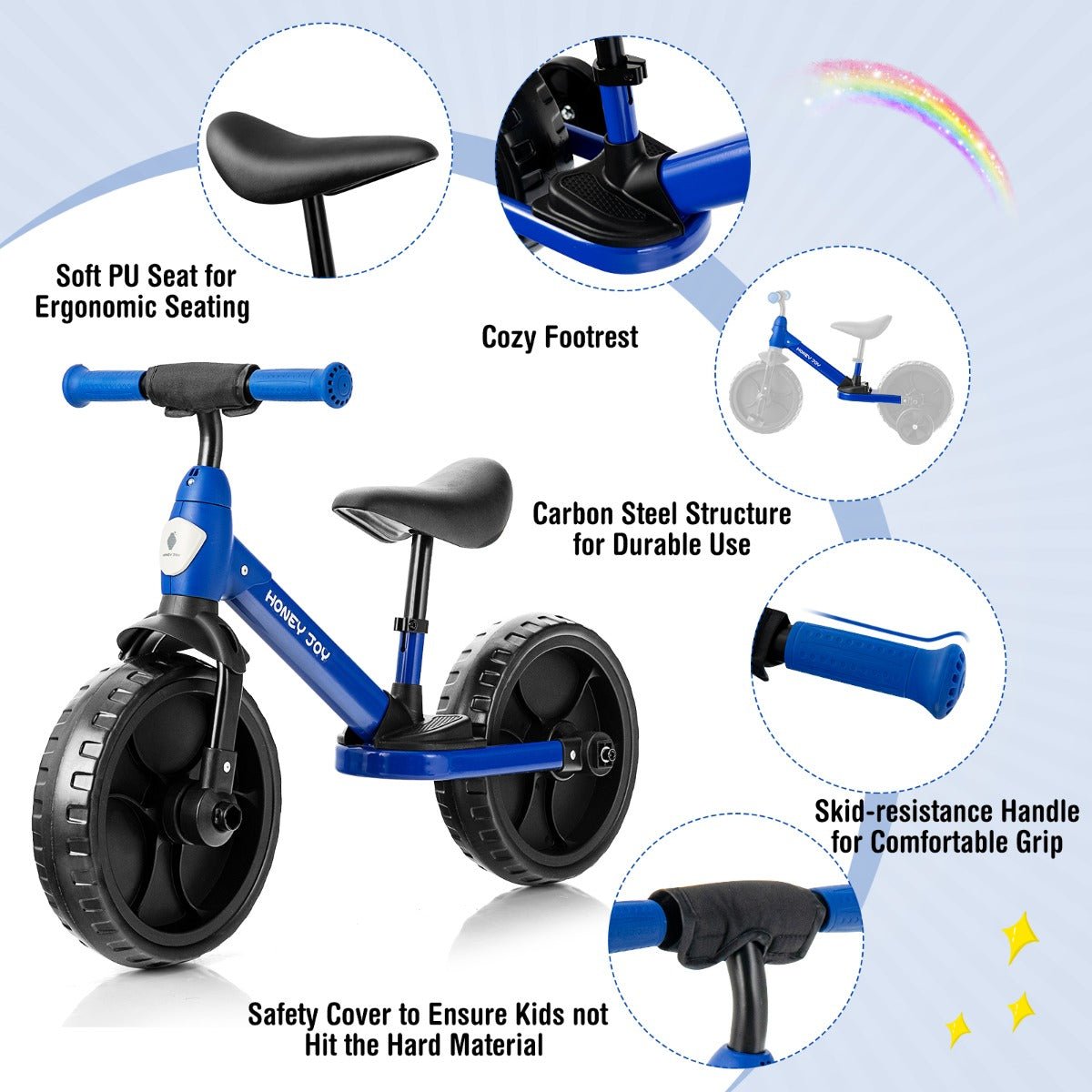 Ride and Learn: 4-in-1 Kids Training Bike for Skillful Exploration
