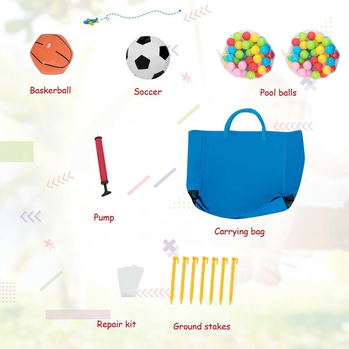 Inflatable Ocean Ball Playhouse - Kids 7-in-1 Bounce House Adventure Inflatable Ocean Ball Playhouse - Kids 7-in-1 Bounce House Adventure