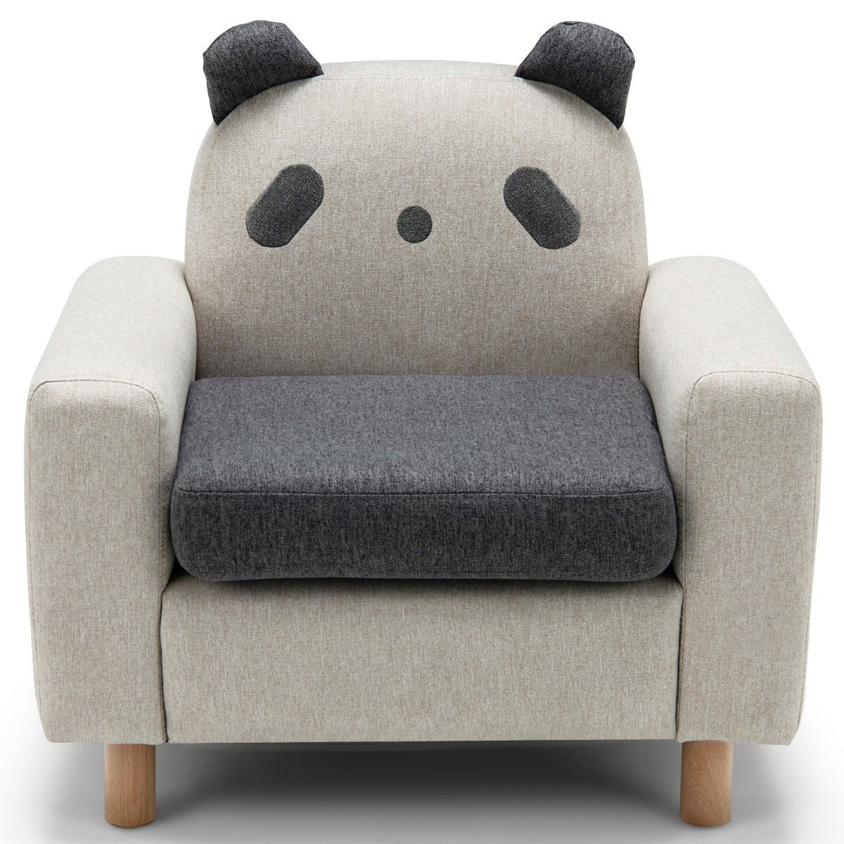 Adorable Kids Panda Chair Comfy, Wooden Armchair for Toddlers