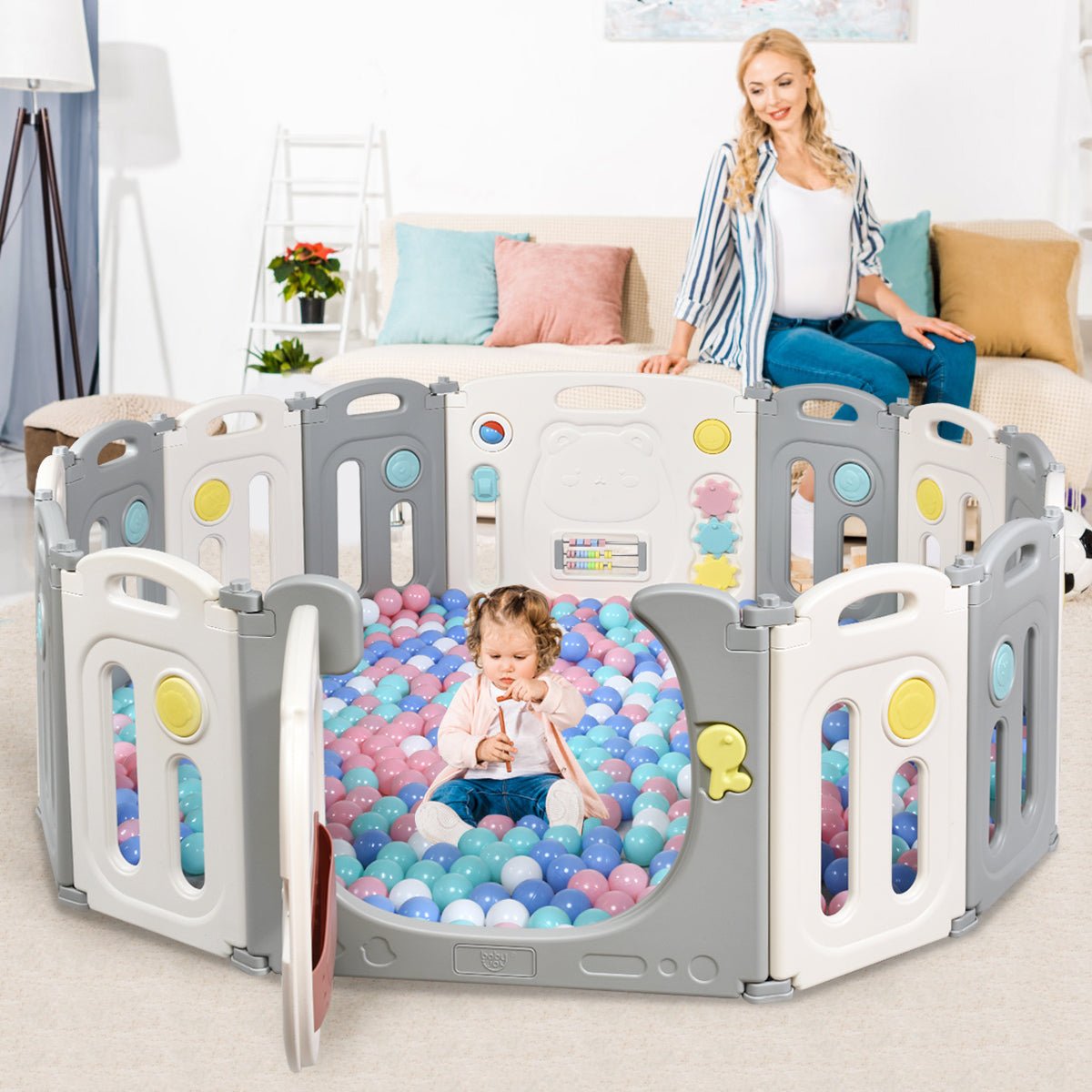 Secure Baby Play Area - Non-Slip Design