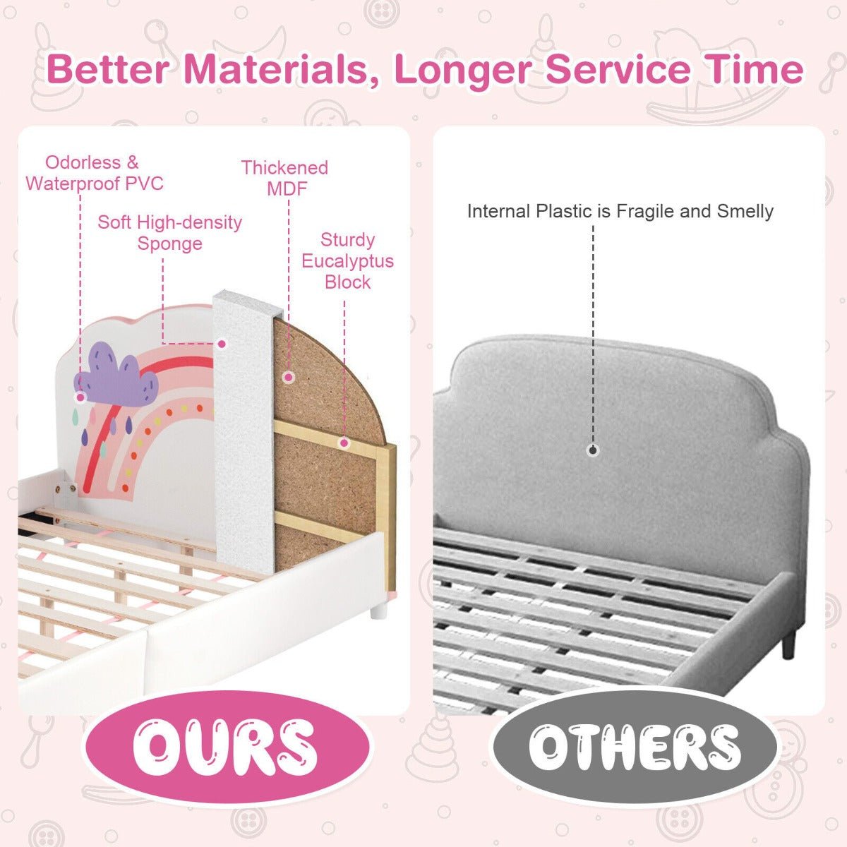 Kids Single Bed with Dreamy Design Kids Single Bed with Dreamy Design