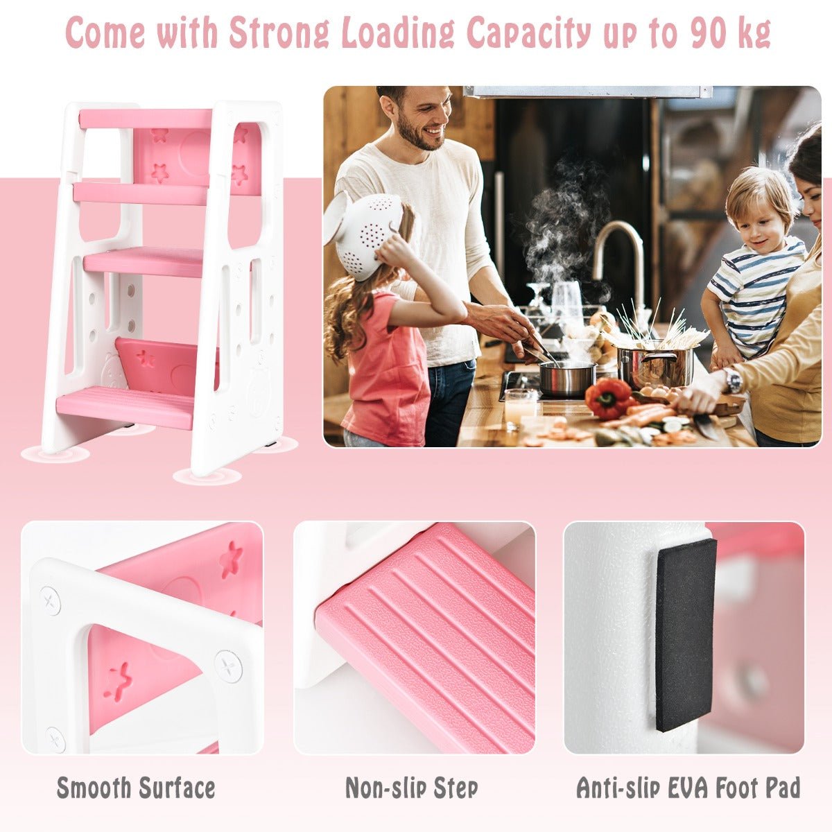 Kids Learning Stool - Double Rails - Boost Development Kids Learning Stool - Double Rails - Boost Development