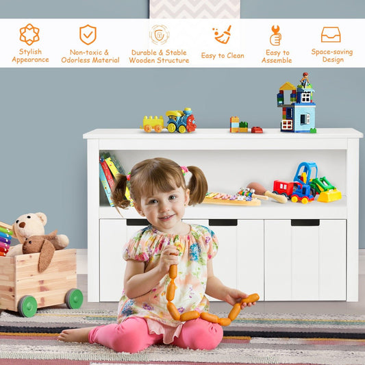 Children's Toy Organizer with 3 Removable Drawers - Neat Storage Solution