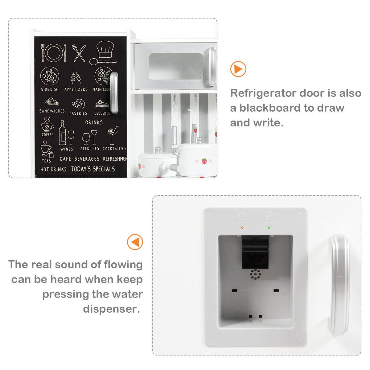 1Imaginative Cooking Adventure: Large Wooden Kid's Play Kitchen Set Toy 1Imaginative Cooking Adventure: Large Wooden Kid's Play Kitchen Set Toy