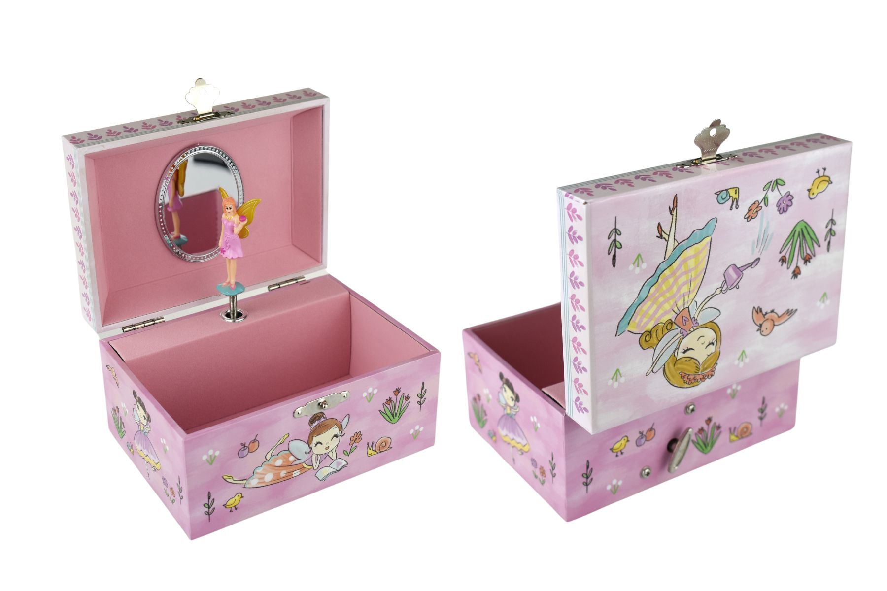 Lilly Fairy Music Box Displayed Open