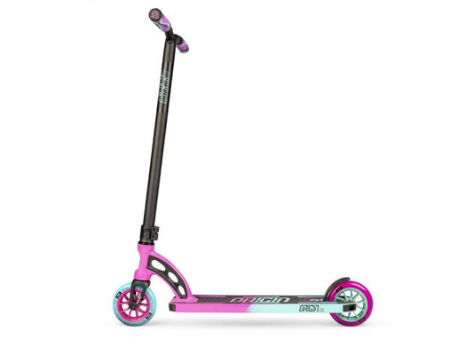 Teal Pink Madd Gear MGO Pro Complete Scooter, perfect for childrens outdoor fun.