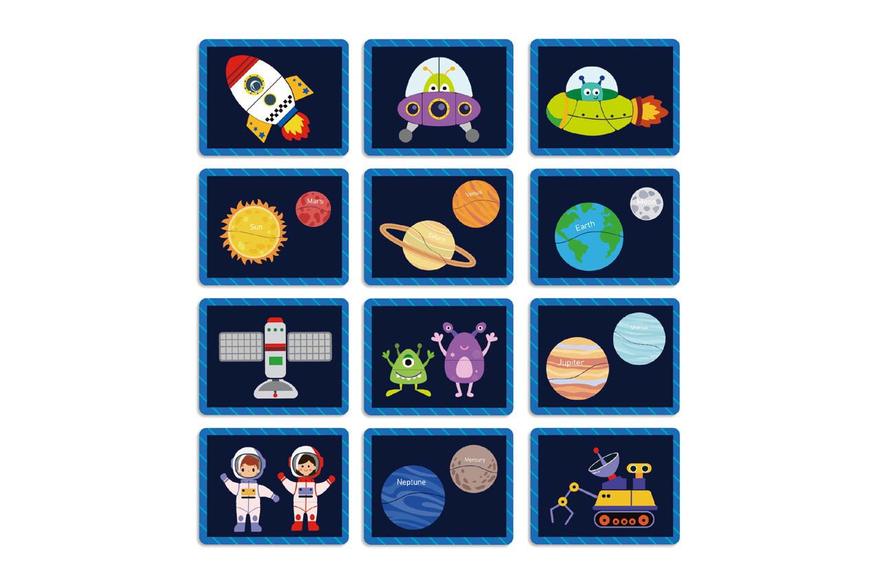 Kids Magnetic Astronaut & Planet Tiles