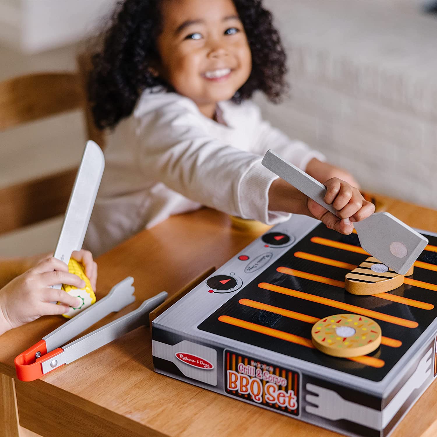 Grill, Play & Learn with Melissa & Doug Wooden BBQ Set