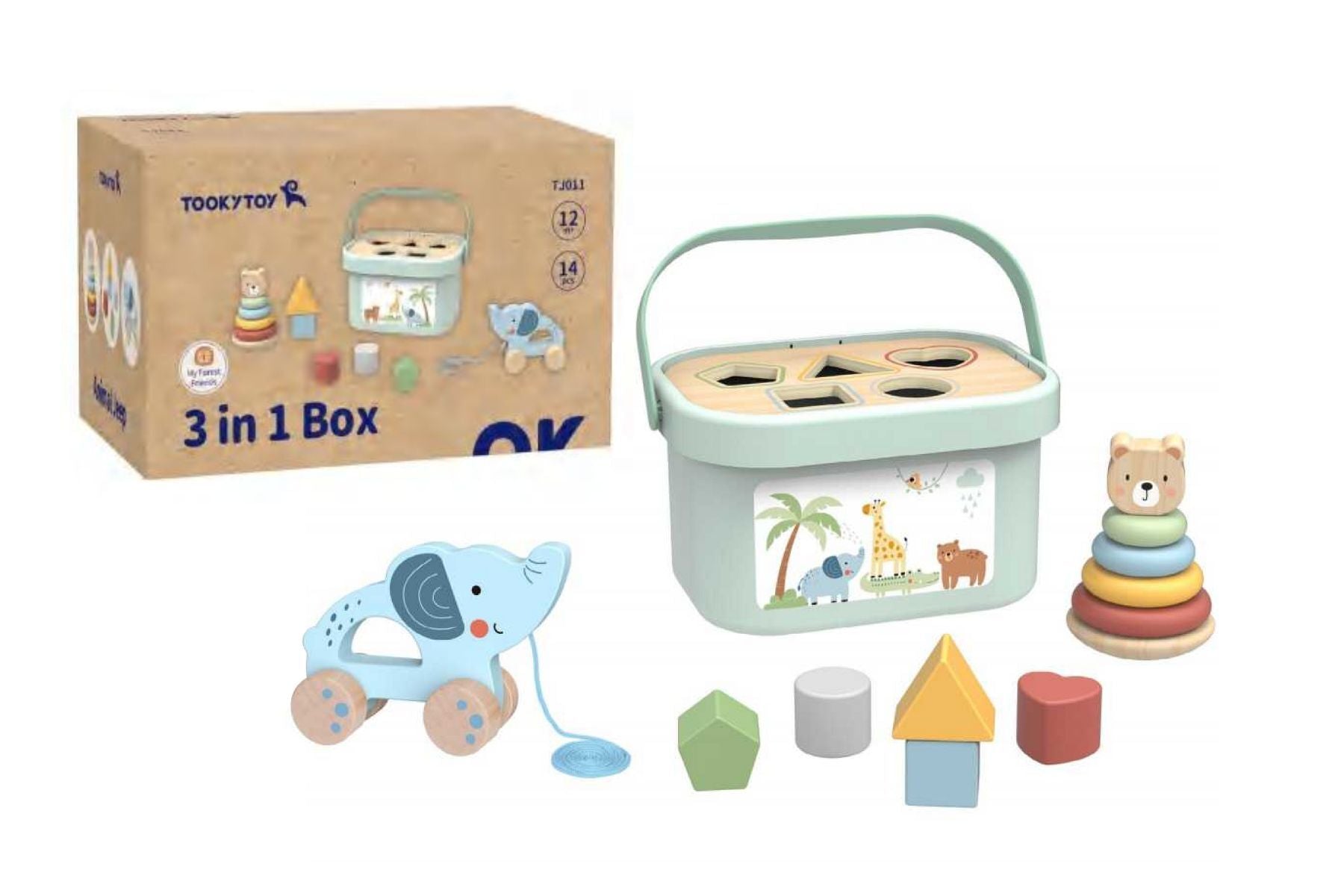My Forest Friends 3 In 1 Toy Box Playset