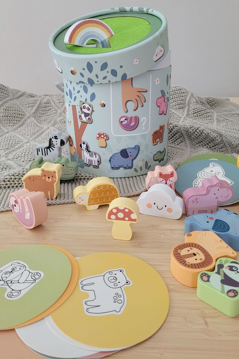 My Forest Friends Animal Touch and Match Mystery Bucket for interactive and educational play. My Forest Friends Animal Touch and Match Mystery Bucket for interactive and educational play.