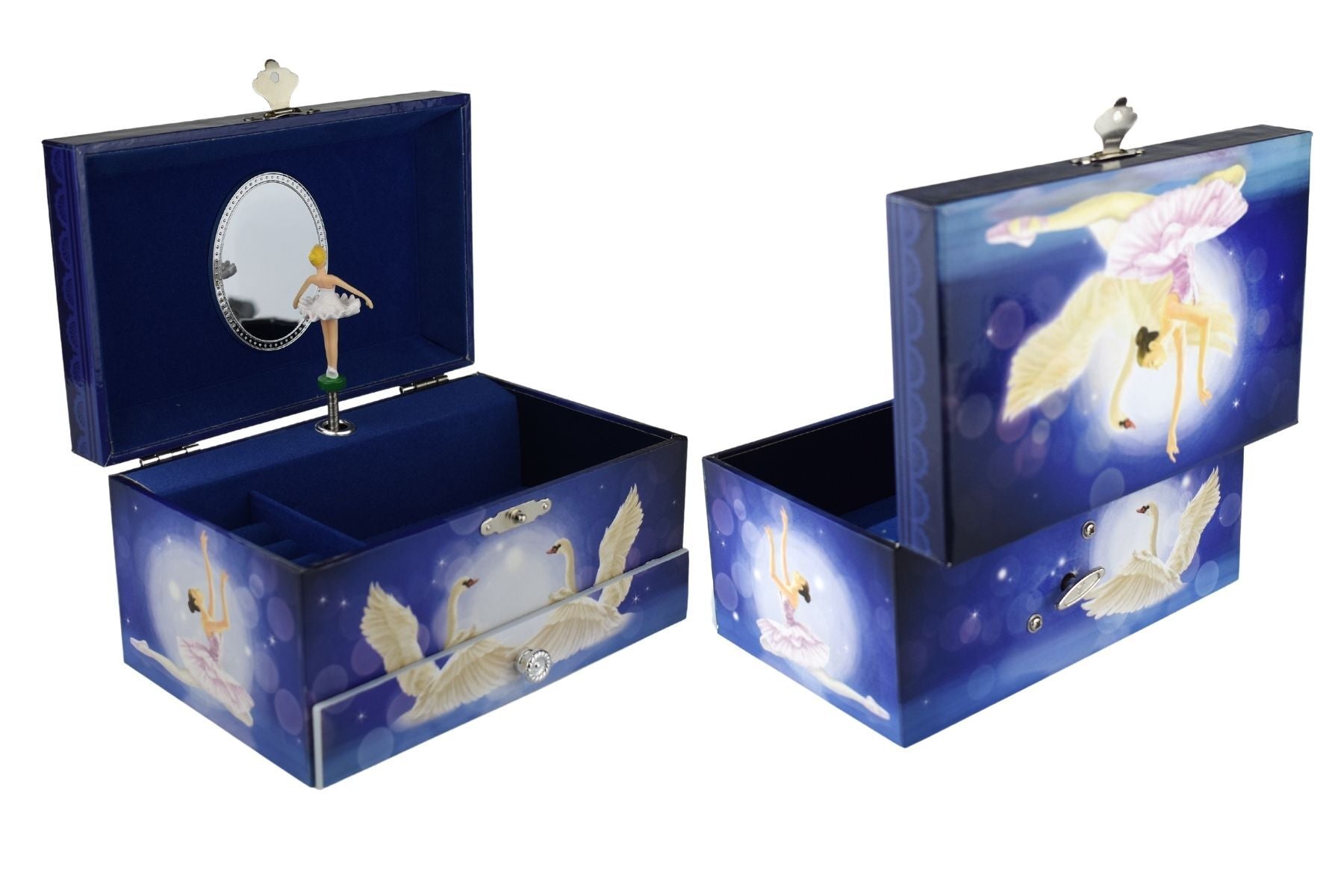 Odette Ballerina Music Box with Lid Open