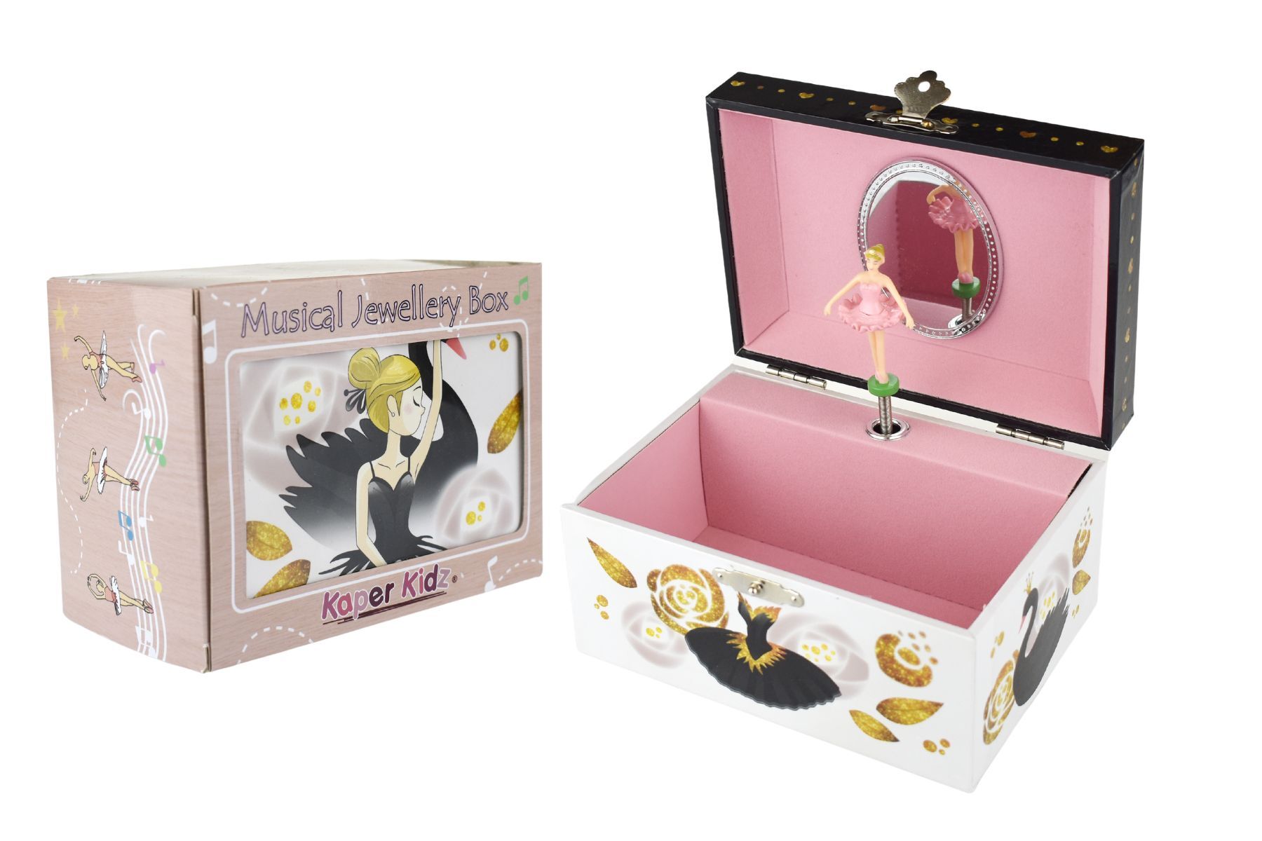 Detailed View of Odile Ballerina Keepsake Music Jewellery Box