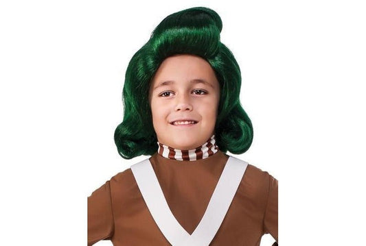Willy Wonka Oompa Loompa Child Costume, licensed classic style for imaginative home play.