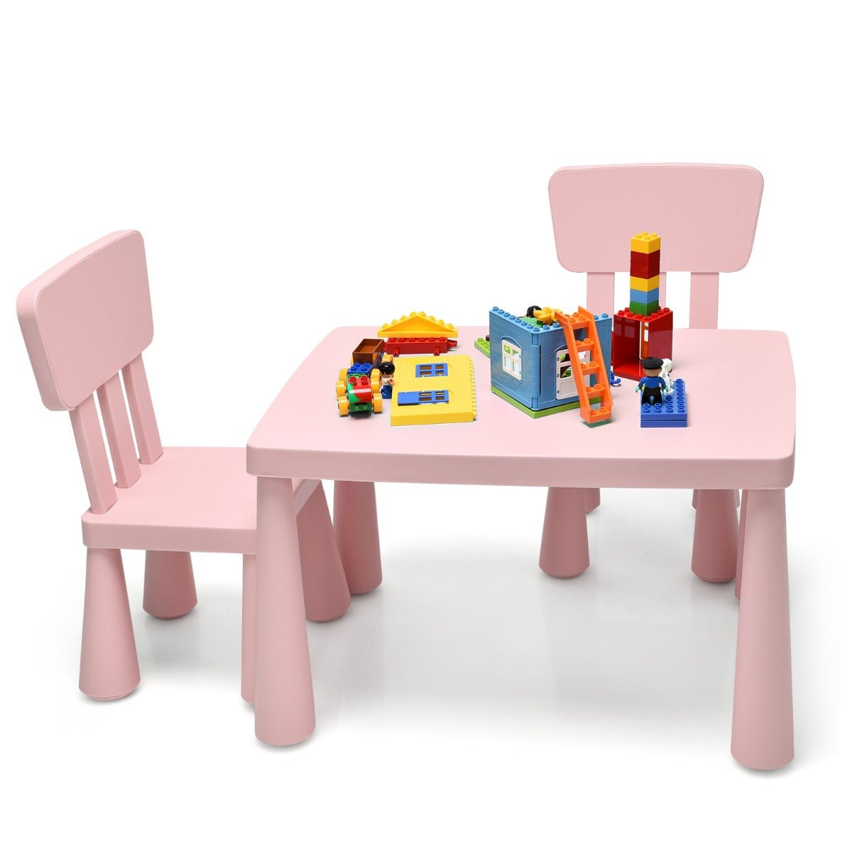 Pink Kids Table and Chairs Set - Immerse in Reading Adventures