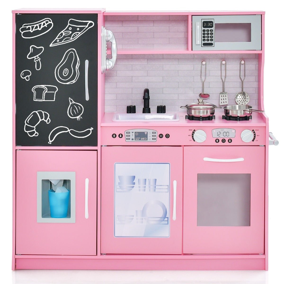 Chic Pink Kitchen Playset with Interactive Features