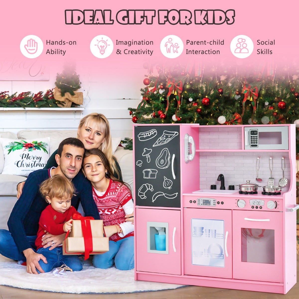 Pink Kitchen Delight with Realistic Sound Effects