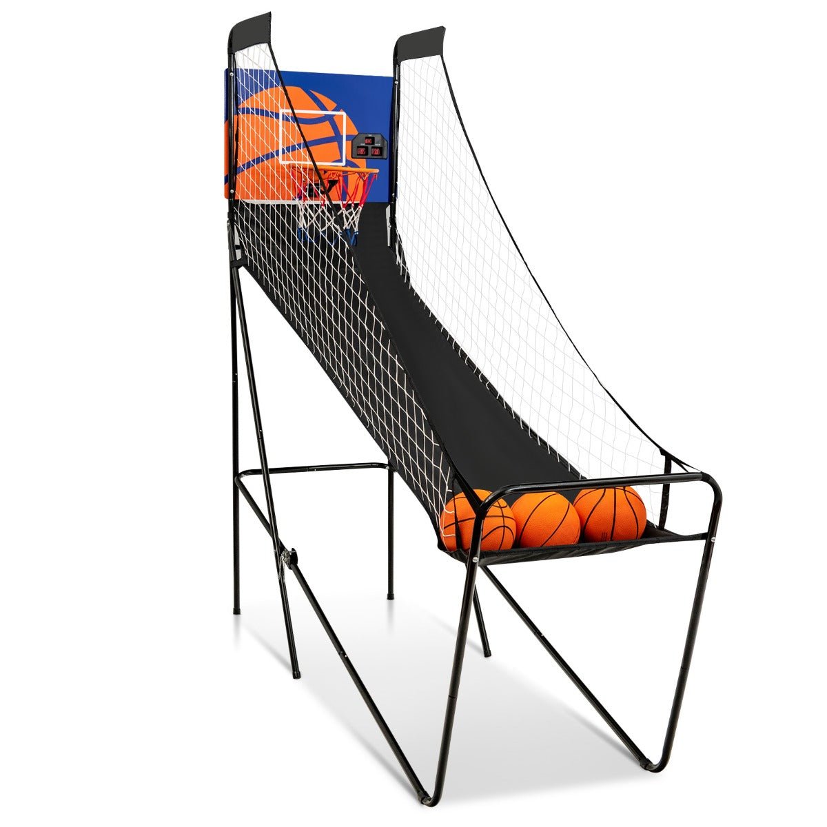 Enjoy Indoor Play with Portable Arcade Basketball Game and Electronic Scorer