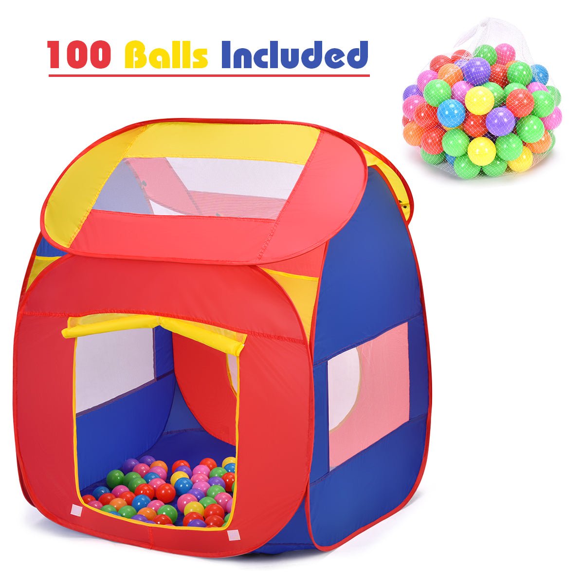 Adventure Awaits: Portable Baby Play House with 100 Balls for Active Play