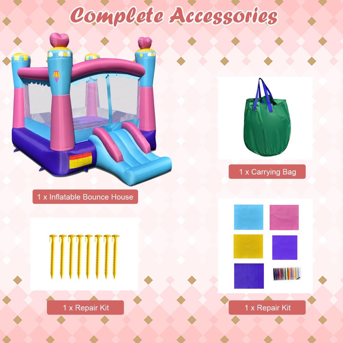 Princess Theme Jumping Castle - Active Play and Adventure for Kids