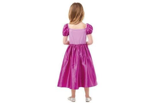 Disney Rapunzel princess costume with gem detailing for kids dress-up play at home.